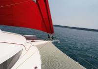 proue de multicoque yacht trimaran gennaker voile